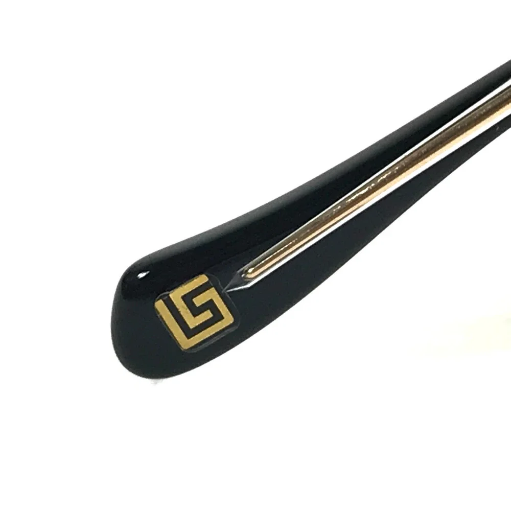 Tura by Lara Spencer Eyeglasses Frames LS129 BLK Black Gold Cat Eye 50-16-135